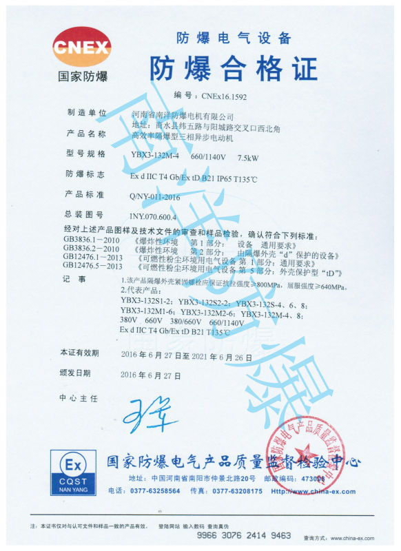 粉塵防爆電機的防爆等級都有哪些？